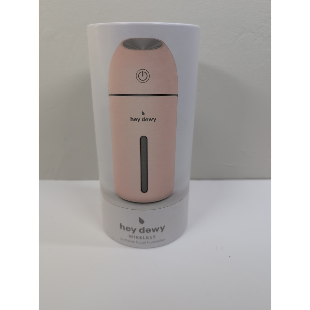 Hey Dewy Cordless Rechargeable Portable Daily Humidifier Blush‎ Color New